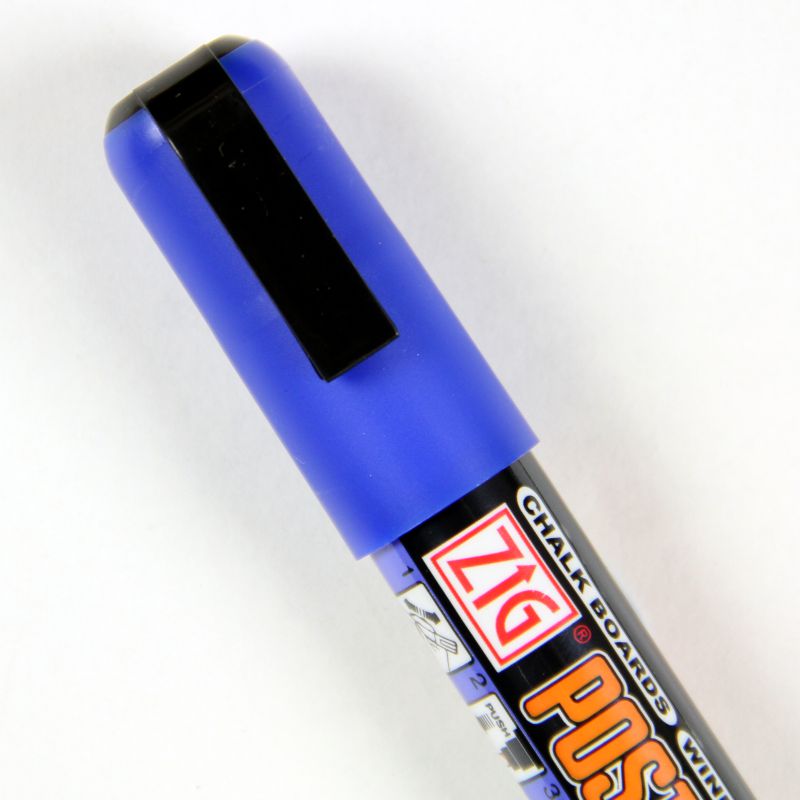 Blue Posterman Wet Wipe Pen - 6mm Nib